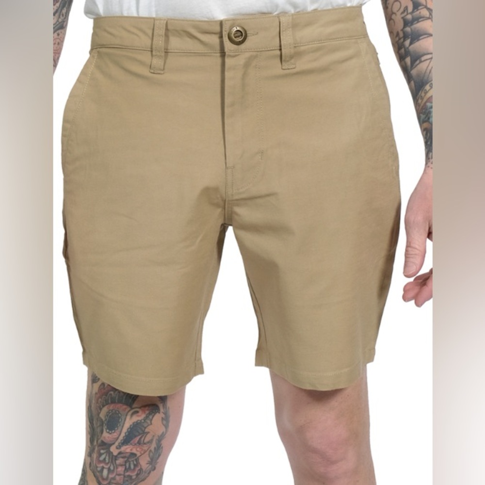 Roark Porter Short 3.0 18” in Khaki Size 34